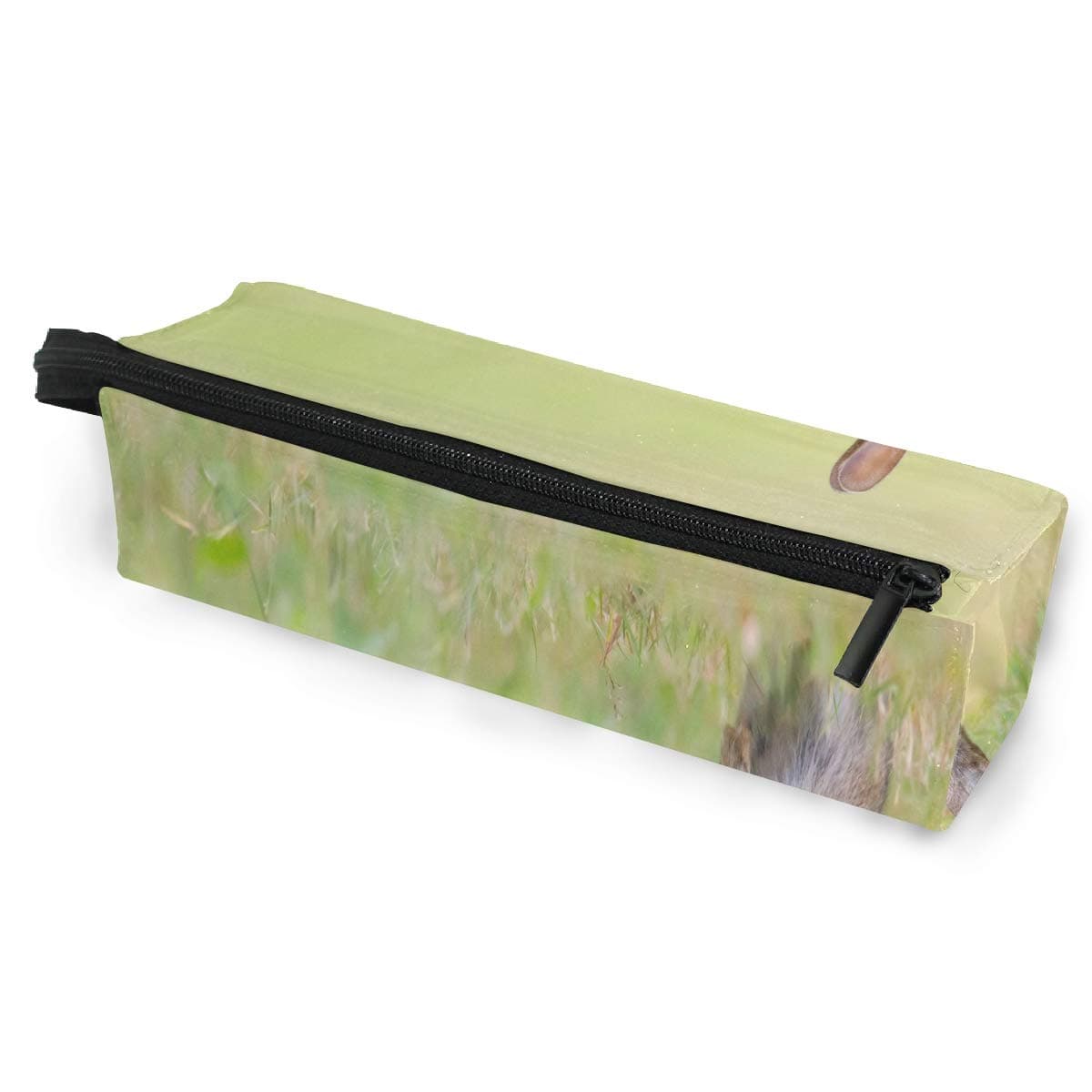 Glasses Case Rabbit Look Bird Multi-Function Zippered Pencil Box Makeup Cosmetic Bag for Women/Men