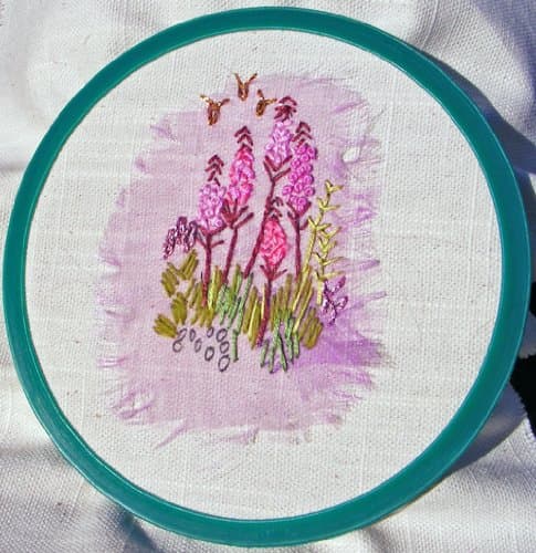 Spring Embroidery Hoop 5"