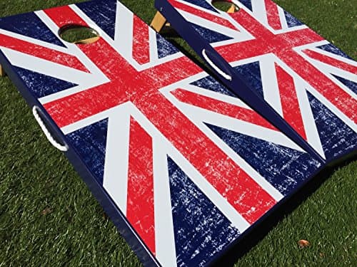 British Flag Union Jack Cornhole Board Set