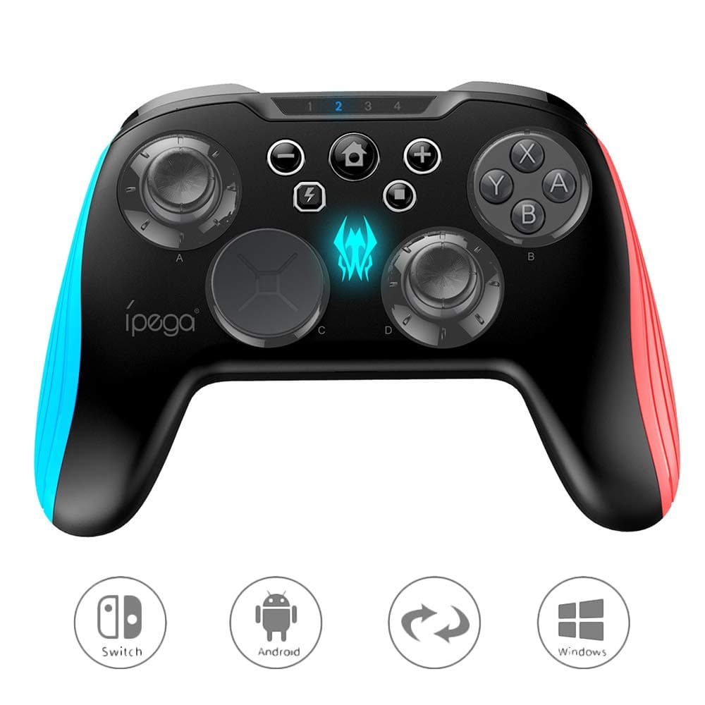 IPEGA PG-9139 Bluetooth Wireless Controller Joystick Gamepad with 3D Interchangeable Key Function for N-Switch Host/Android Tablet PC PC Most Android Devices