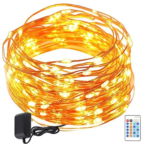 LynkNova 2016 Dimmable Led String Lights, 200 Leds Twinkle lights 66 ft Copper Wire Lights for Indoor Outdoor, Christmas Decorative Lights for Seasonal Holiday( Warm White )