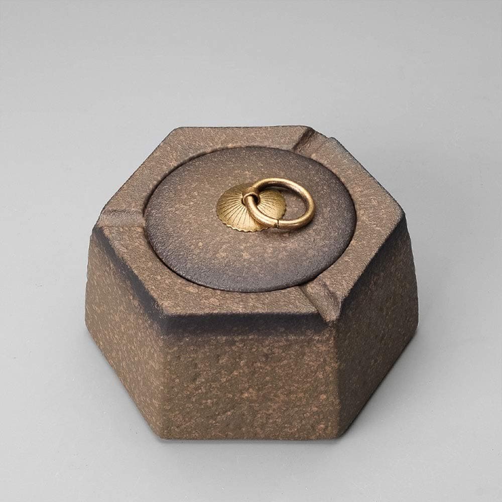 SX1560 Creative ceramic with lid ashtray multi-function household large Chinese ash tank (Color : Yellow)