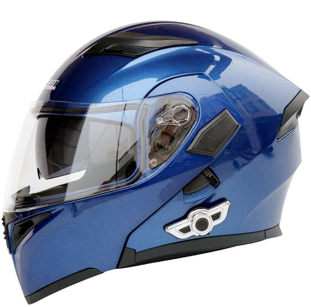 Motorcycle Bluetooth Helmet Multi-Function Flip Helmet D.O.T Certified Anti-Fog Double Mirror Automatic Answer Bluetooth Helmet