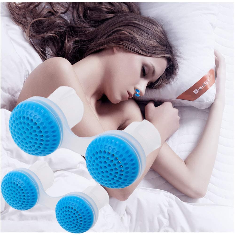 Hugh Gresham Anti Snoring Devices Snoring Solution Comfortable Sleeping Snore Relief Upgrade 2 Set Micro Sleep Device Nasal Dilator for Ease Breathing Aid Snore Stopper Reduce Snoring(Blue)