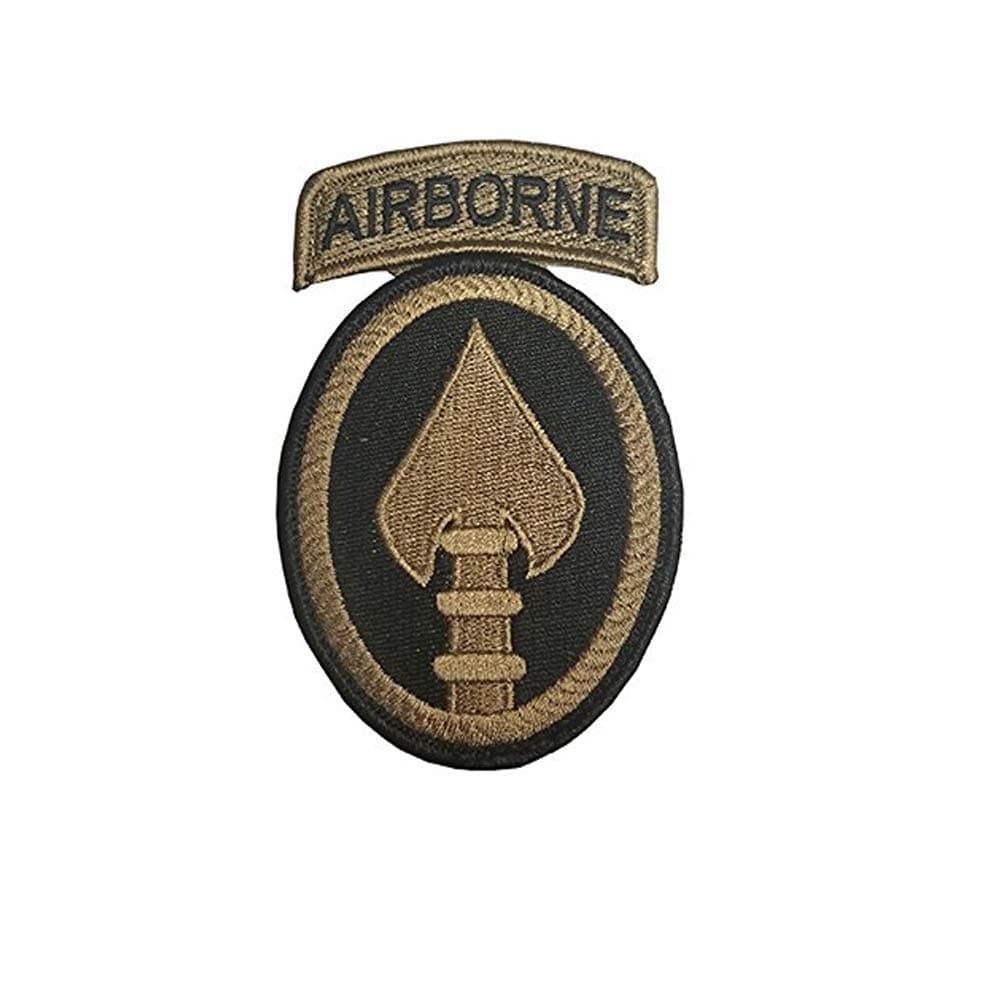 Special Operations Command New OCP Patch with Airborne Tab Sewn Together w/Hook Fastener