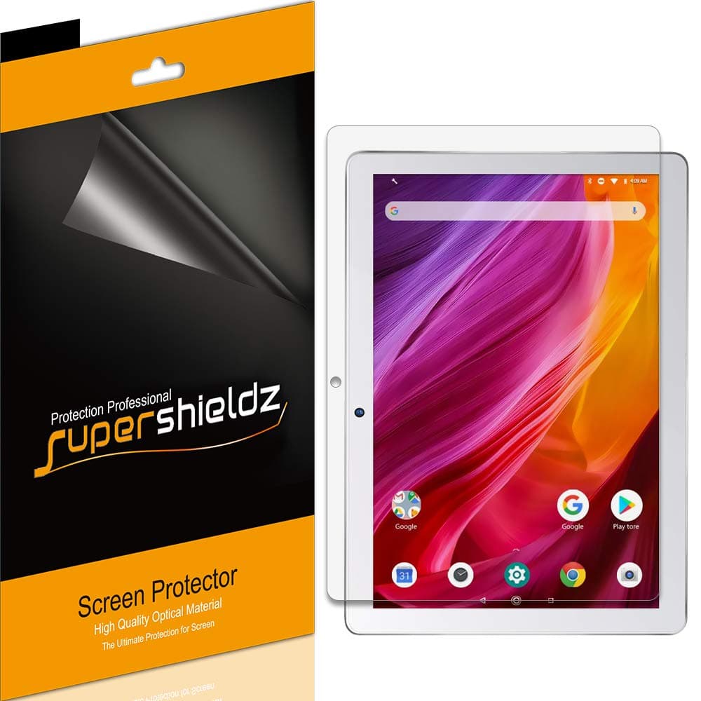Supershieldz(3 Pack) Designed for Dragon Touch K10 and Notepad K10 Tablet 10.1 inch Screen Protector, High Definition Clear Shield (PET)