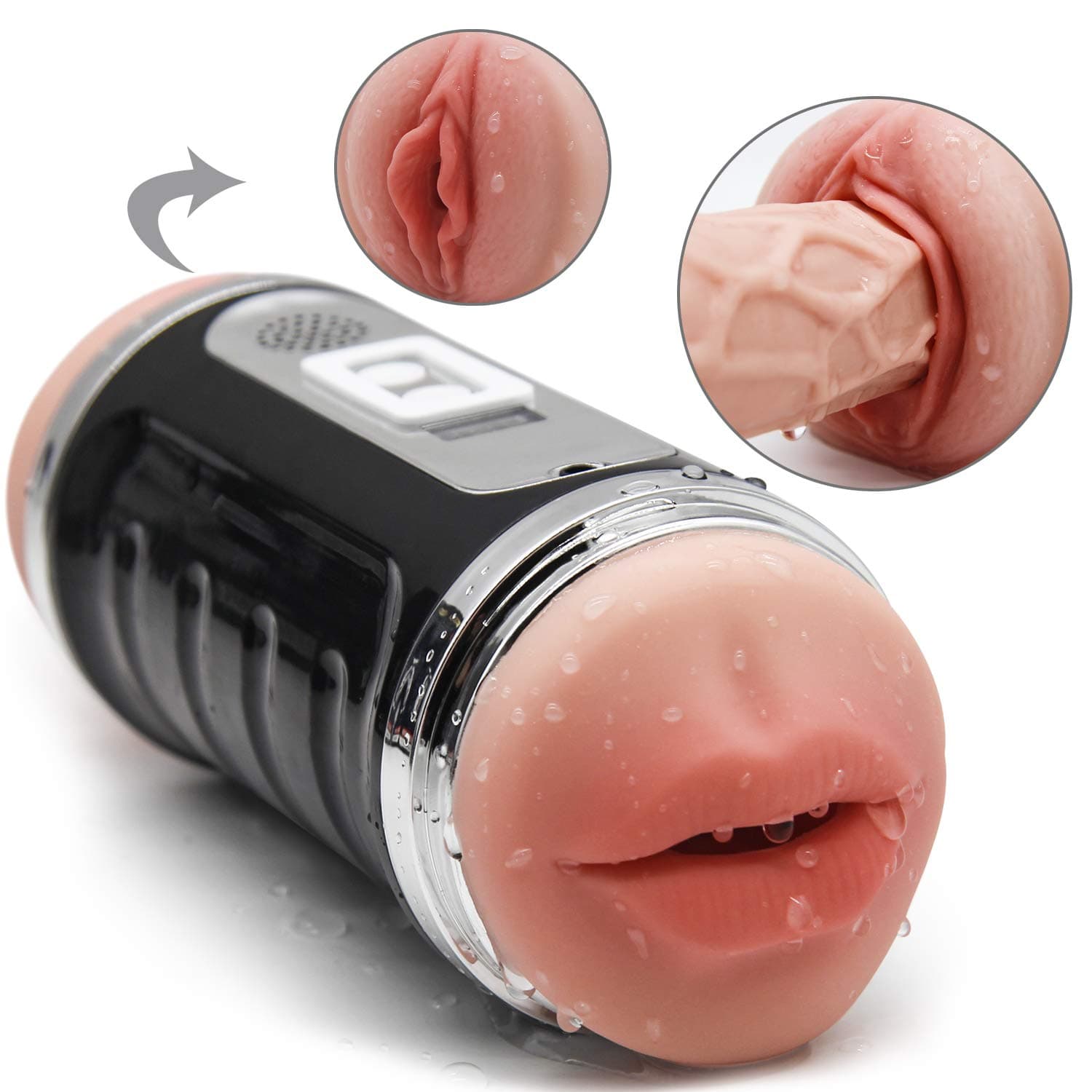 USB Rechargeable Automatic Piston Telescopic Rotation Handsfree Various Modes Multiple-Speeds Sleeve Stroker Men Oral S(exy Toy for Male, Electric Sexy Underwear Device for Men Tshirt