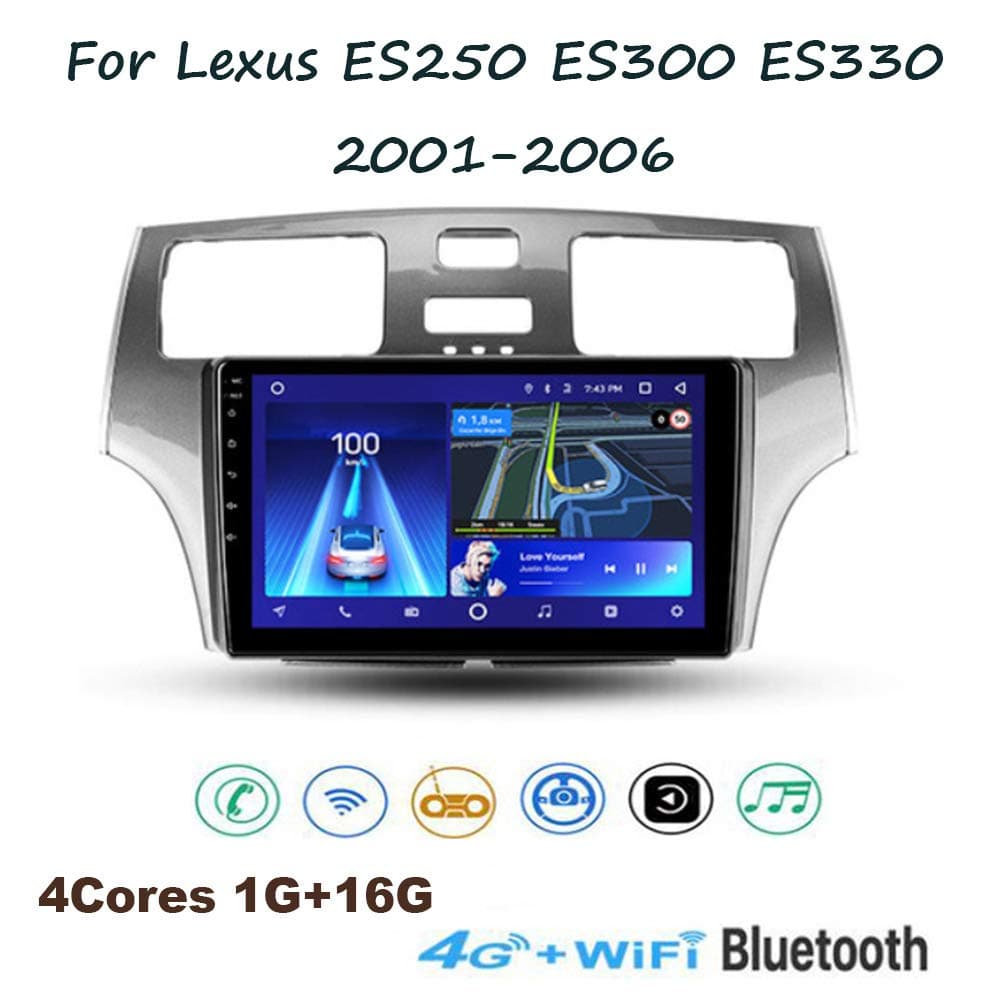 TypeBuilt Android 8.1 Car Stereo 9 Inch HD Touch Screen for Lexus ES250 ES300 ES330 2001-2006 Head Unit in-Dash Car Radio Video Multimedia Player Supports GPS Full RCA Output OBD DAB