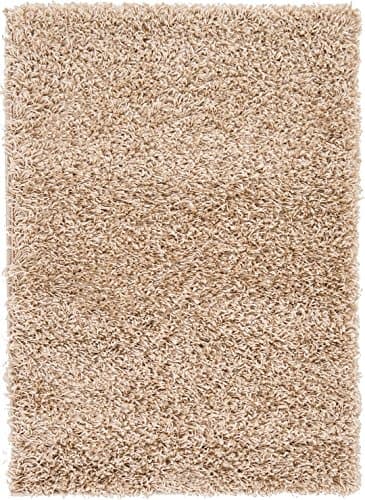 Unique Loom Solid Shag Collection Area Rug (2' 2" x 3' 1" Rectangle, Taupe)