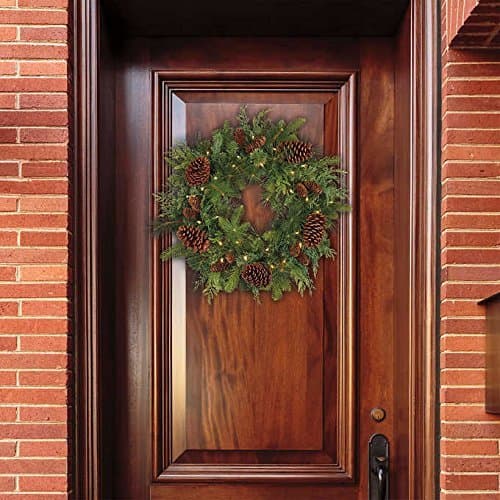 24" Mixed Greenery Artificial Wreath