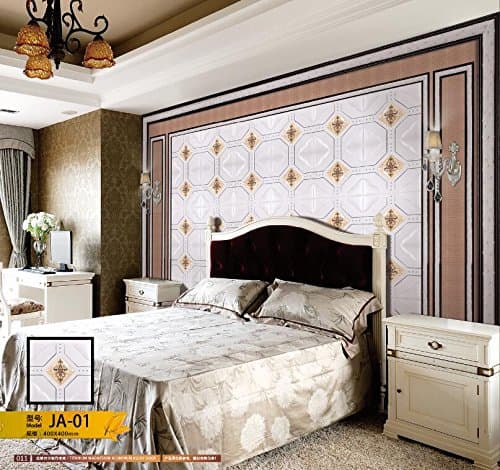 3D Leather Wall Panel for bedroom