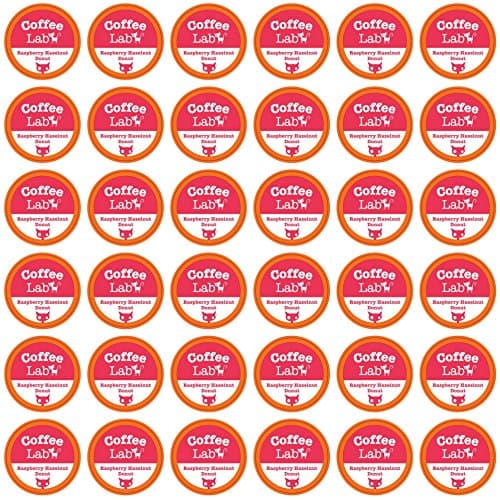 Coffee Lab - Flavored K Cup Coffee - 36 Count Raspberry Hazelnut Donut