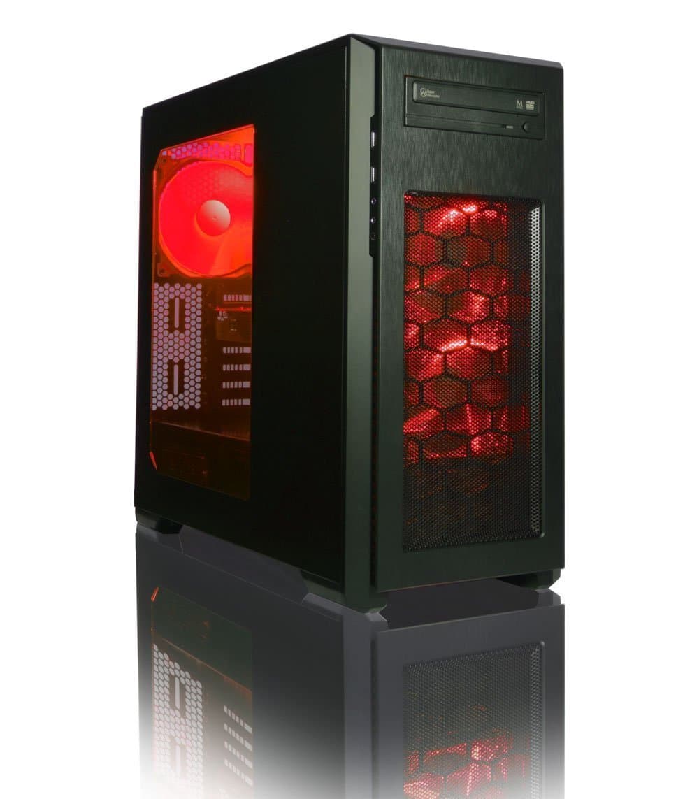 Phanteks Enthoo PRO M with Red LED Kit - PC Desktop Computer Case (Midi-Tower, PC, Plastic, Steel, 1x 140 mm, ATX, EATX, Micro-ATX, Mini-ATX, Black) PH-ES515P
