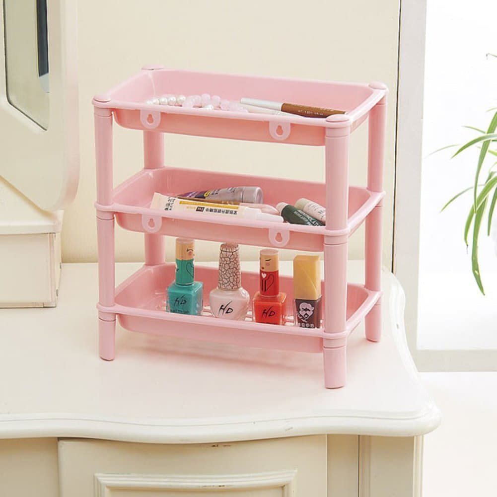 Creative desktop three-tier rack/small sort/storage storage shelf/Office Assistant Desktop Storage rack-C