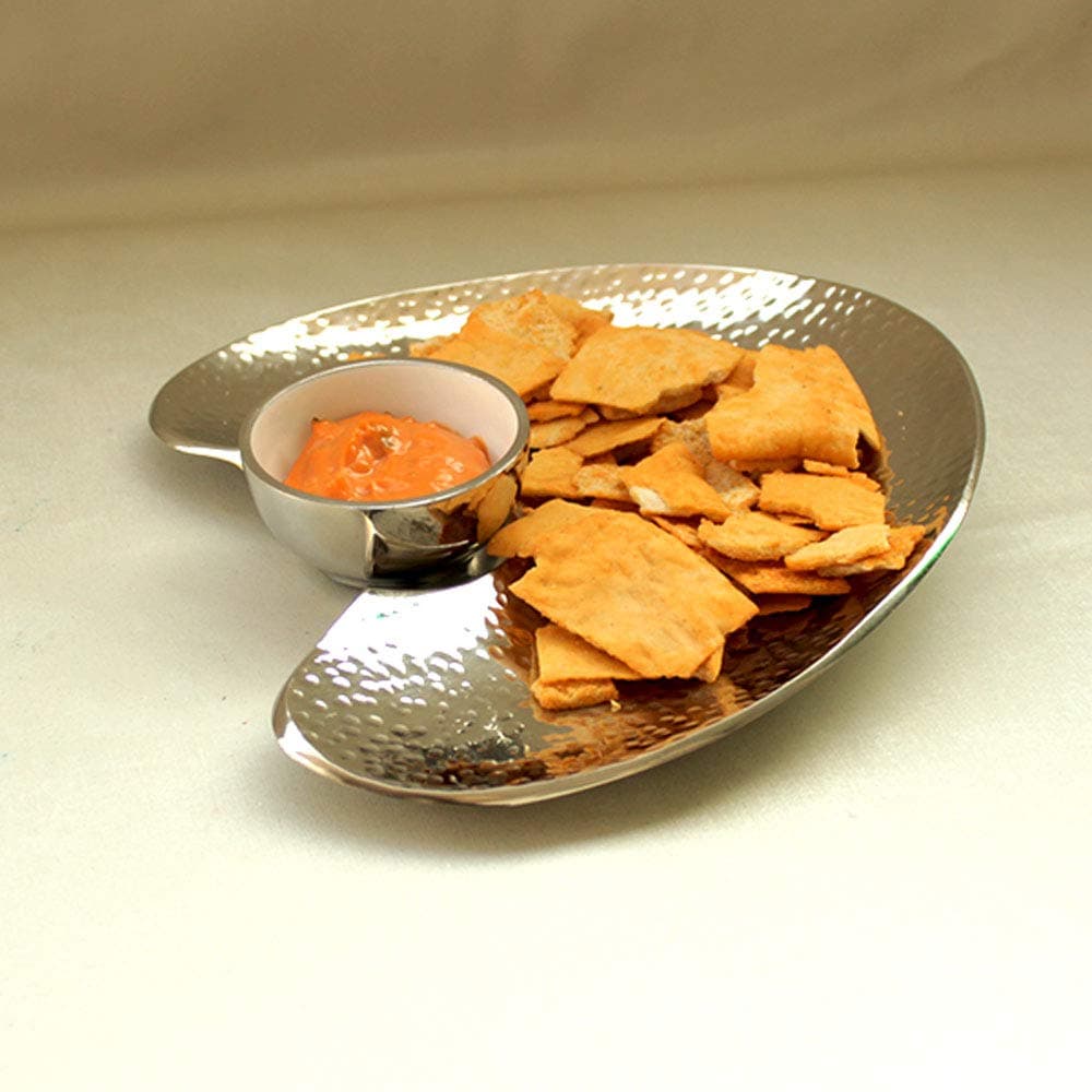MIB Cashew Shaped Serving Platter with Dip