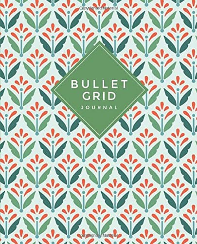 Bullet Grid Journal: Beautiful Pattern, Slim 75 Dot Grid Pages, 8x10, Professionally Designed Paperback – 29 Dec. 2016