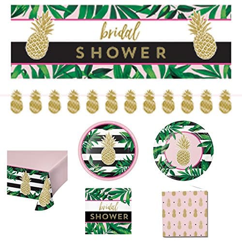 Pineapple Bridal Shower Decorations and Tableware Pack