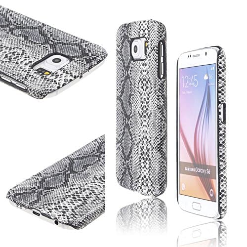 Foreve r Love 2015 NEW Fashionable Python Snake Skin Pattern Case Cover for Samsung Galaxy S6 SM-G9200 - Black