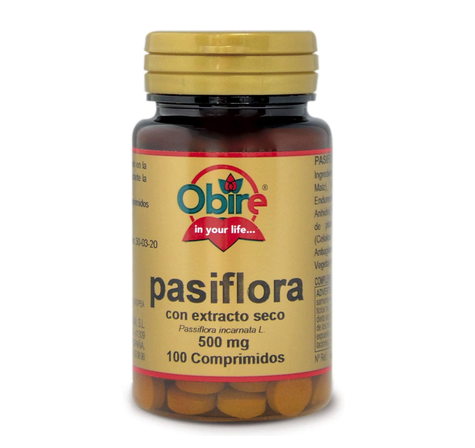 Passiflora 500 mg. (Ext. Dry) 100 Tablets
