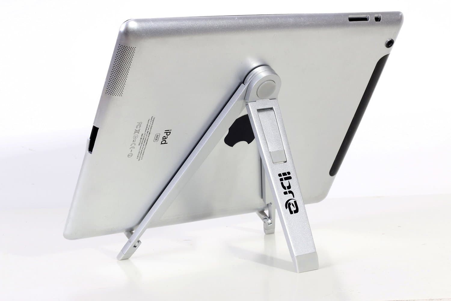 IBRA Multi-Angle Portable Stand for iPhone/iPad/Tablets (iPad/Tablet Foldable Stand - Silver)