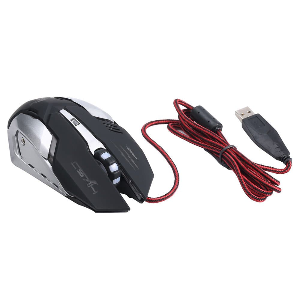 Adjustable 7 Buttons Optical USB Wired Gaming Game Mouse for PC Laptop Play Game