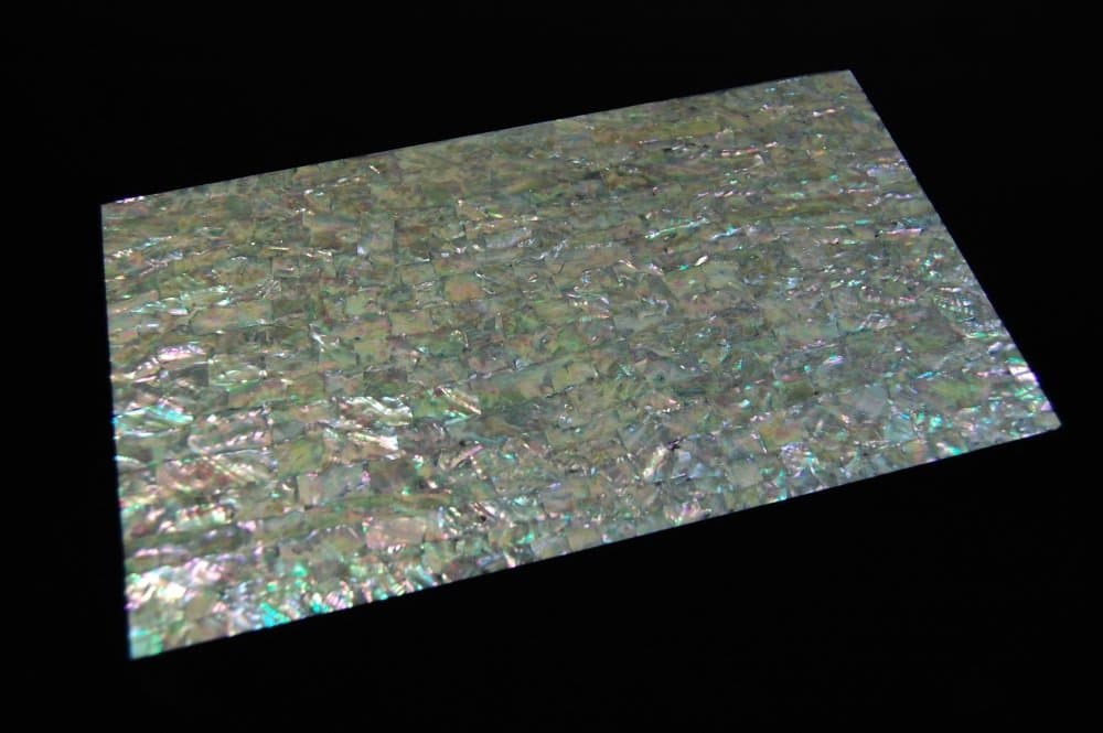 Prism Abalone Shell Coated Veneer Sheet