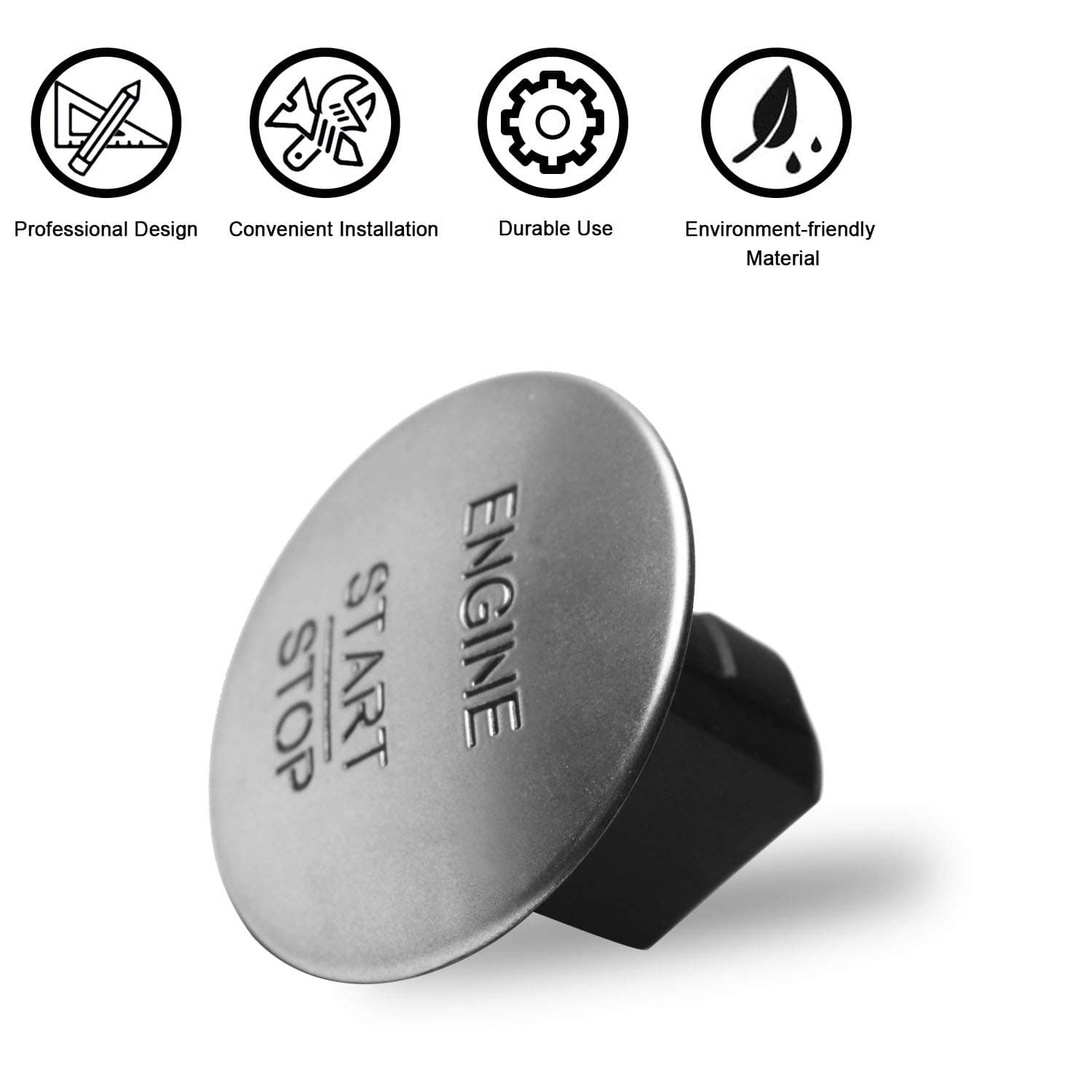 Travay Keyless Go Push Start Button Engine Ignition Switch Compatible with 2010-2014 Mercedes-Benz CL550, CLS350, E350, GL350 / GL450, GLK350, ML350, S550, SL500 Push Start Button Switch