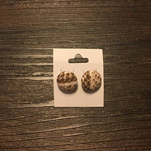 Earring Fabric Round buttom