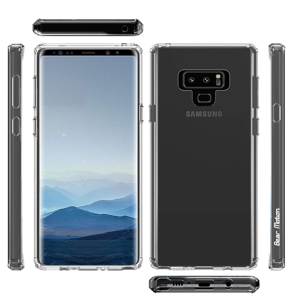 Bear Motion Case for Samsung Galaxy Note 9 with Shockproof TPU Bumper and Scratch Proof PC Back Cover for Samsung Note 9 (Clear)