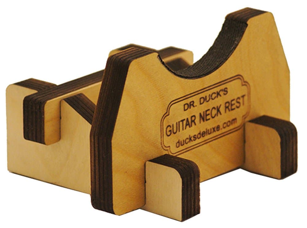 ADJUSTABLE GUITAR NECK REST + GREEN POWER STRING WINDER