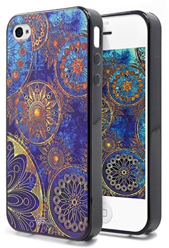 iPhone 4 Case, iPhone 4S Case, Nznd [Ultra-Thin] Premium [Sculptural Art Texture] Soft TPU Protective Flexible Durable Case for Apple iPhone 4 / 4S - Gear Wheel