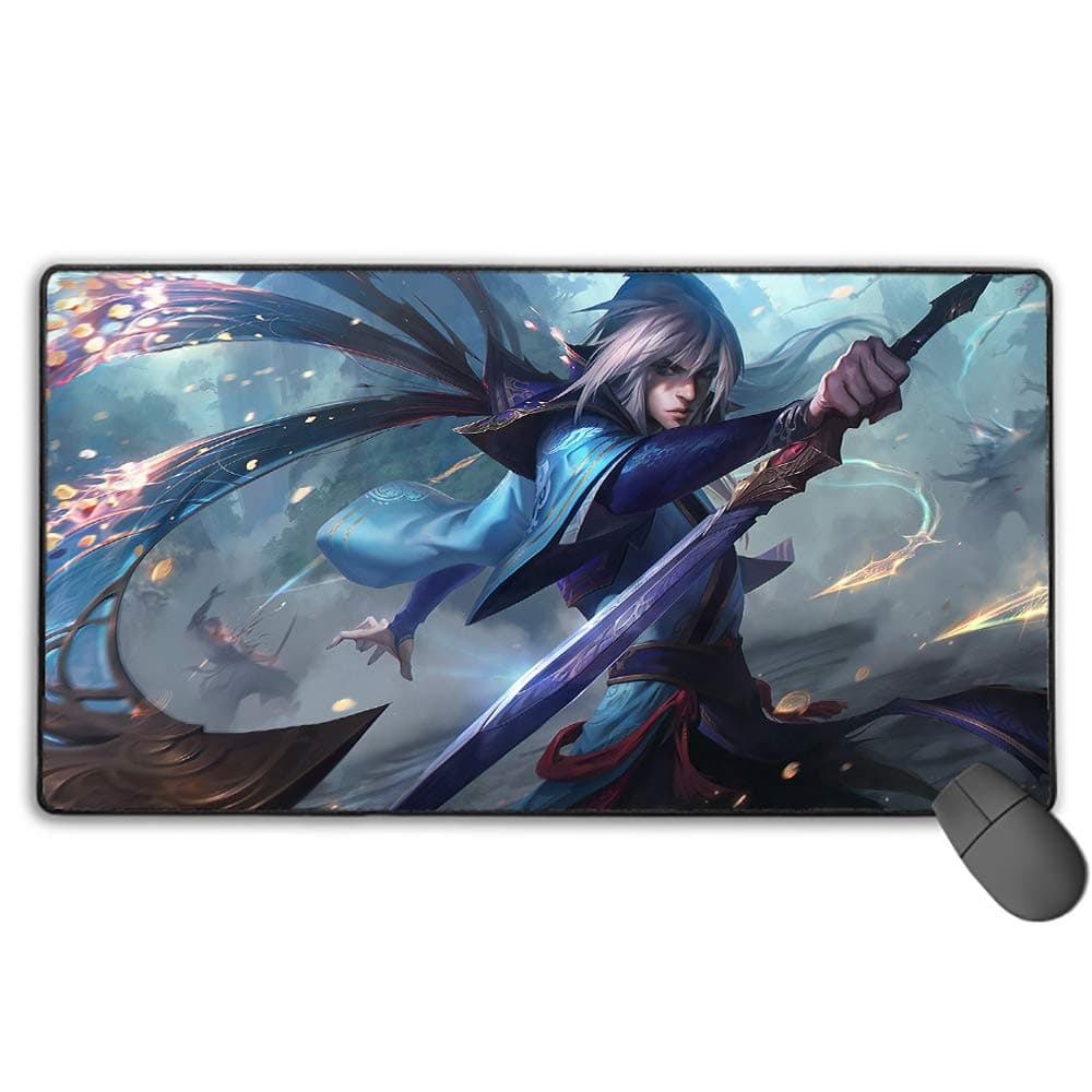 LOL Long Mouse Pad Large Size Mouse Pad for Computers, Laptop, Office & Home in (League Legends, Talon）