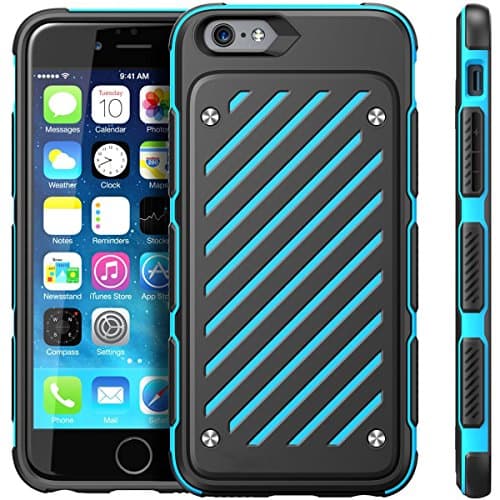 iPhone 6s Case, Sextile Apple iPhone 6 Plus Case, Dual Layer Hybrid [Unicorn Beetle Sport] Slim Protective Case 4.7Inch (Blue)