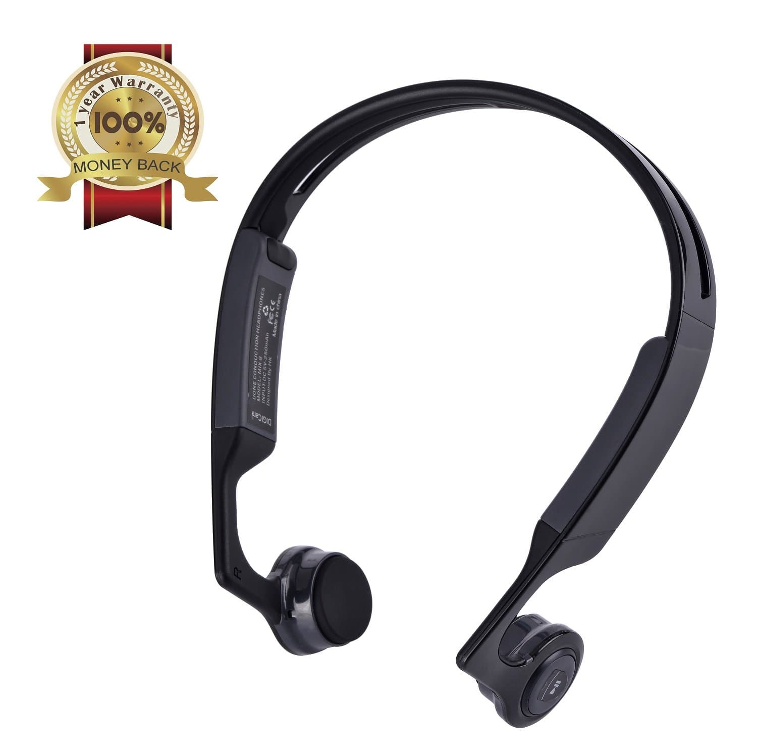 Bone Conduction Headphones Open-ear Wireless Headset Bluetooth 4.1 Earphone with Microphone IPX5 Sweatproof Good for Running&Jogging&Cycling&Hiking&Climbing