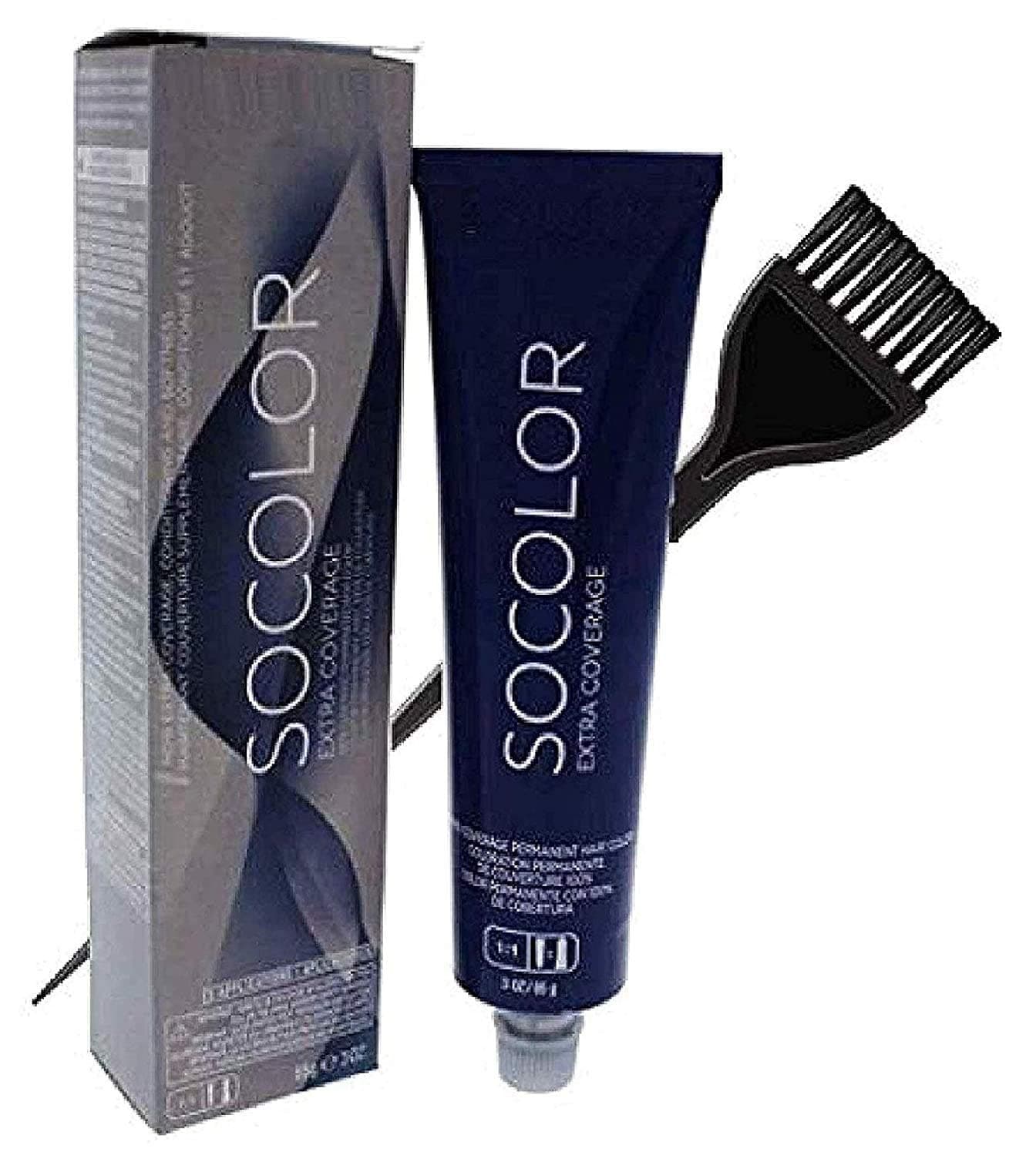 MATRlX SoColor EXTRA COVERAGE, Full 100% Grey Coverage Permanent Cream Hair Color (w/Sleek Tint Brush) So Color Gray Cover Creme Haircolor Dye (506W Light Brown Warm)