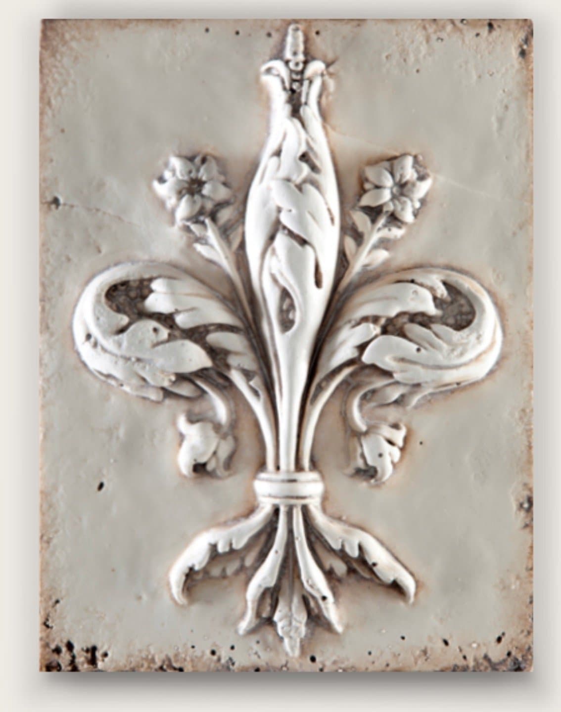 Sid Dickens Heraldry T204 Memory Block Wall Tile Retired Bisque