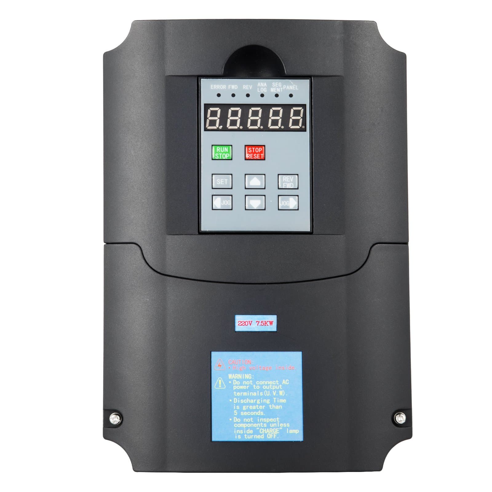 LOVSHARE 220V 7.5KW VFD 3HP 50A Variable Frequency Driver VFD Inverter for Spindle Motor Speed Control (220V 7.5KW VFD)