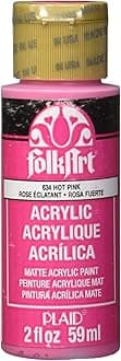 Hot Pink Folkart Acrylic Colour, JA634