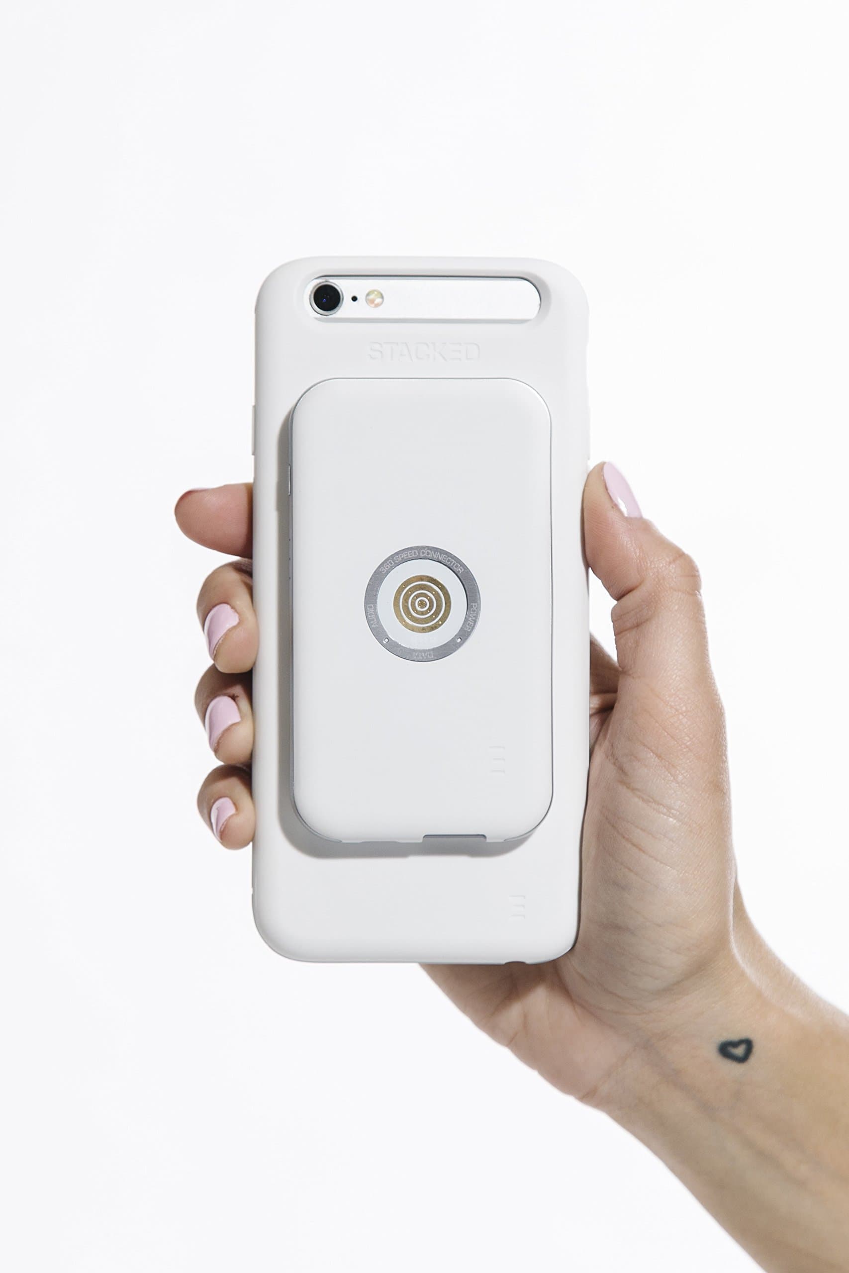STACKED Power Bundle for iPhone 6+/6S+ - White
