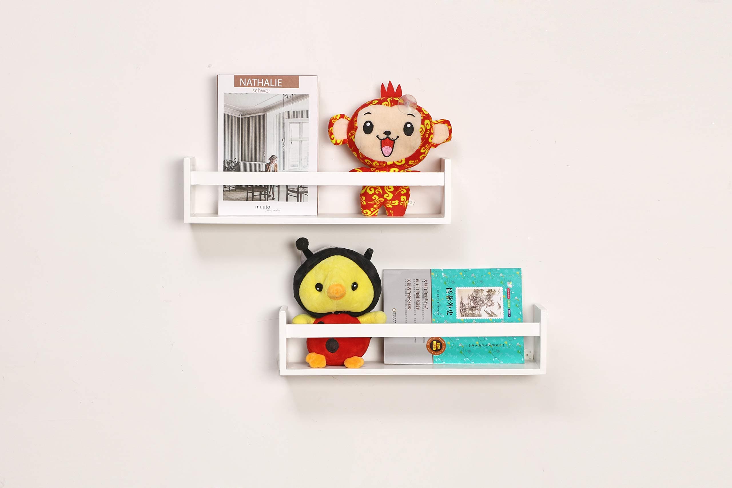 Volksdecor White Floating Shelf