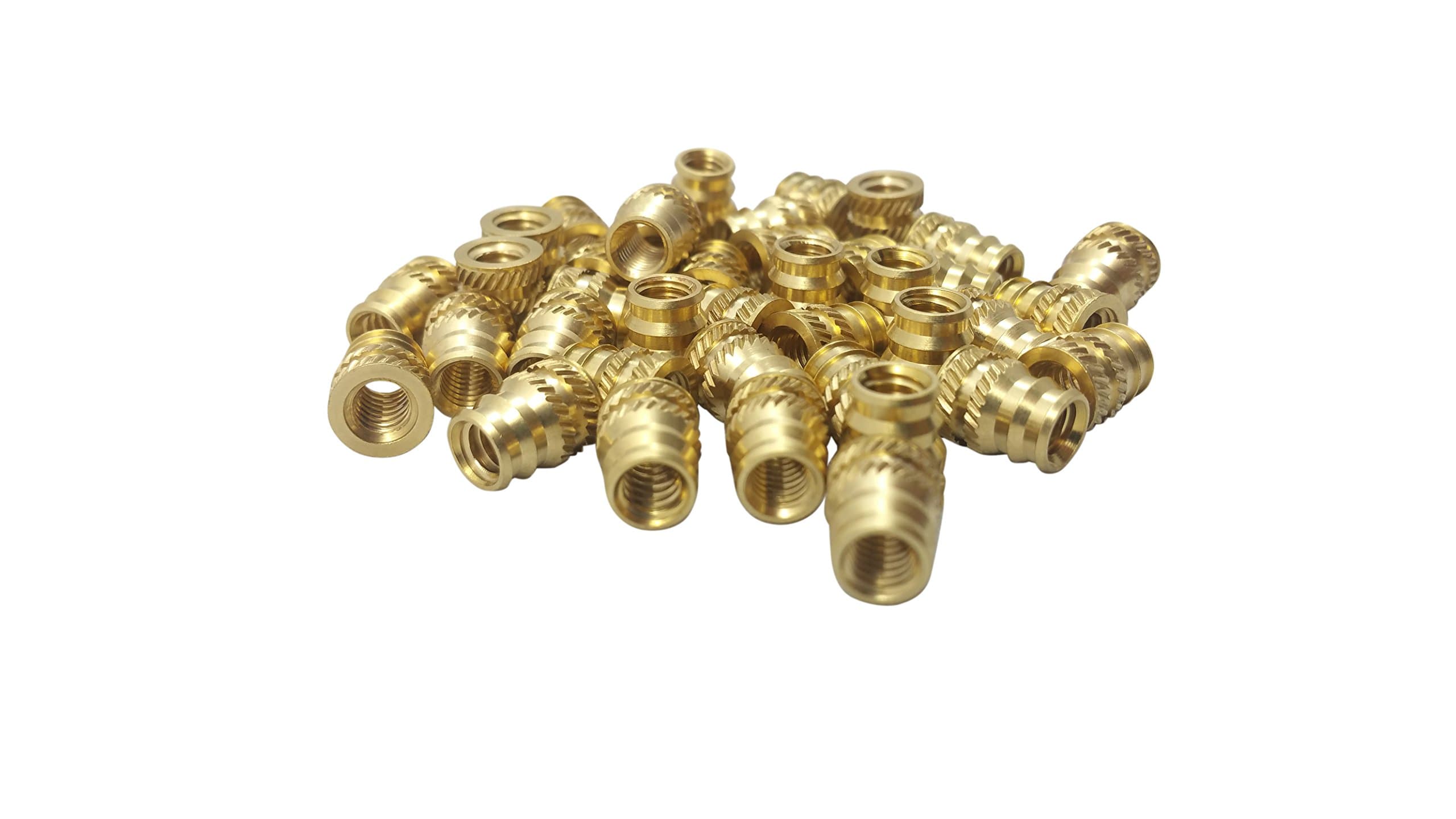 [initeq] #6-32 Threaded Heat Set Inserts for 3D Printing (50, Long)