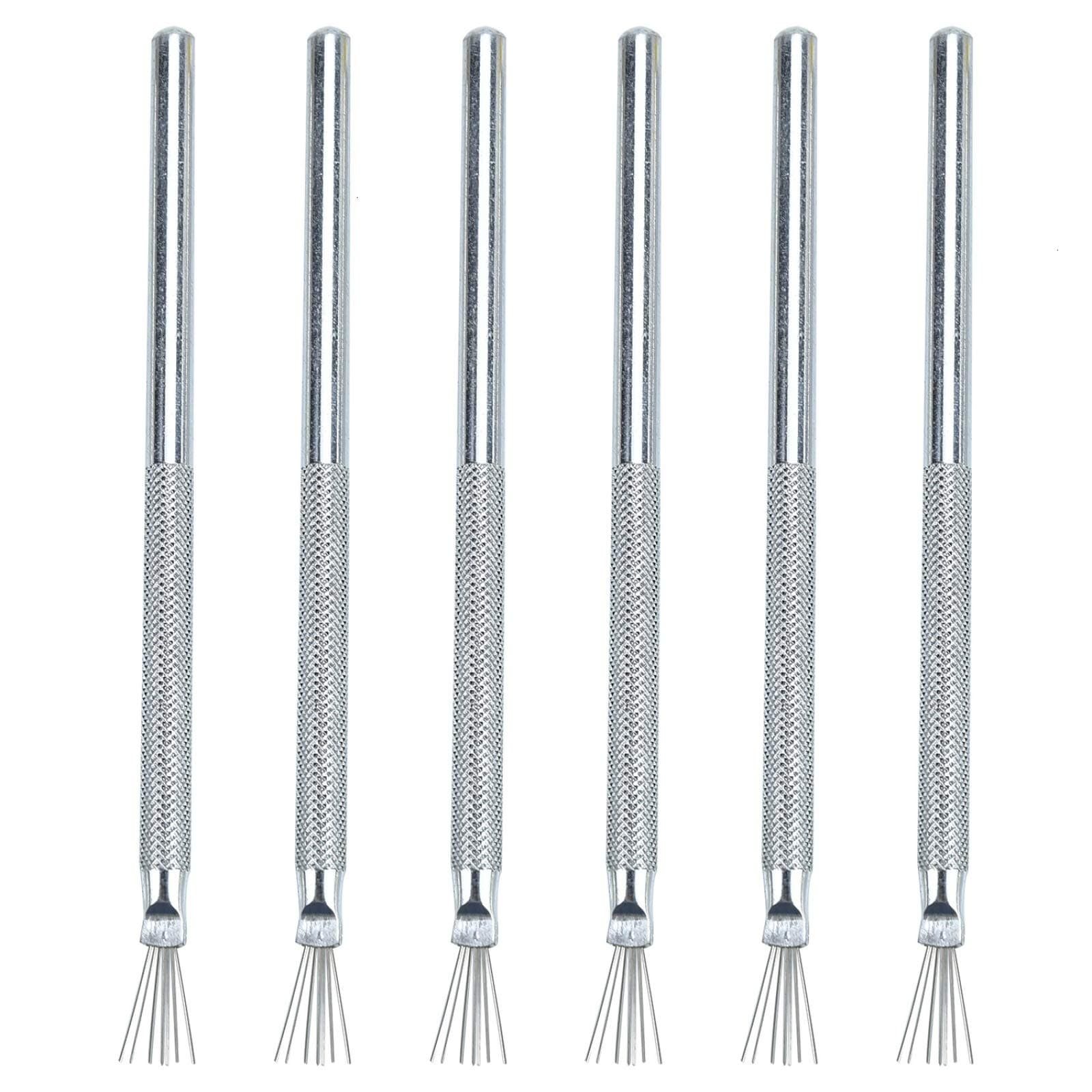 Timoo Feather Wire Texture Tool, 6 pcs Clay Needle Tools for Clay Pottery Sculpture