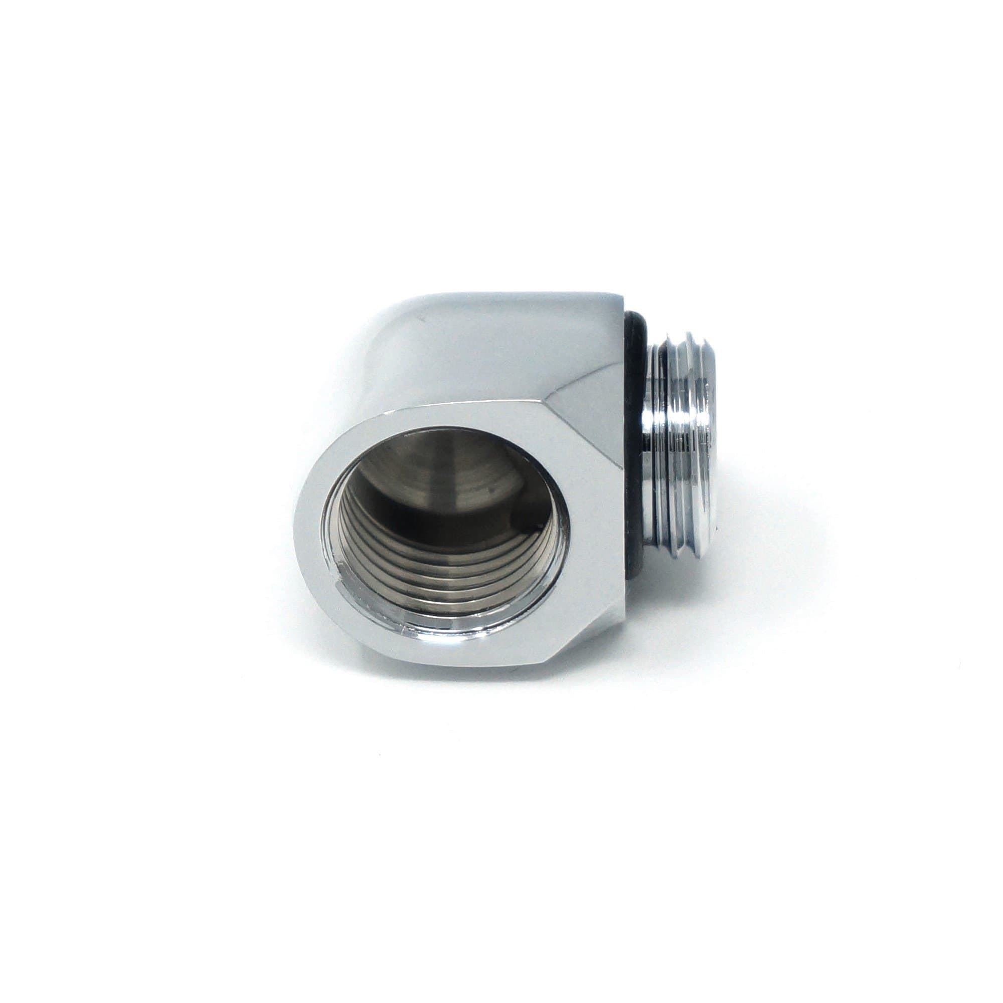 Morthan Cooling Angled 90° Fixed Adapter Fitting Chrome