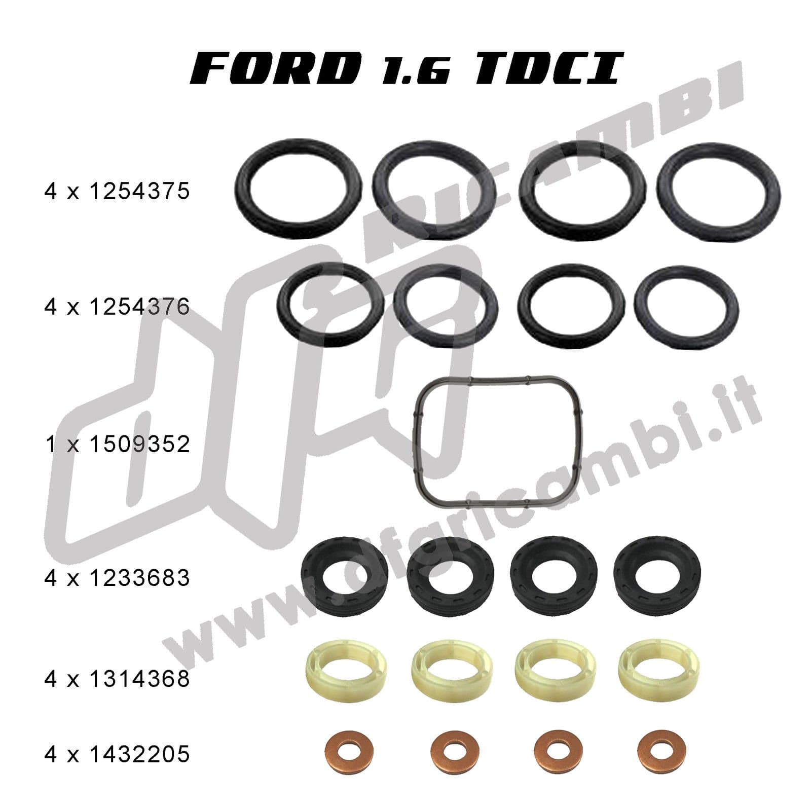 Kit Injector Seals + Washers