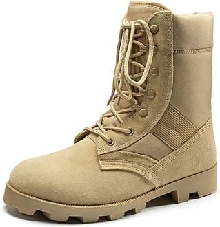 KaiFeng Mens Military Tactical Army Boots for Men Lightweight Jungle Boots