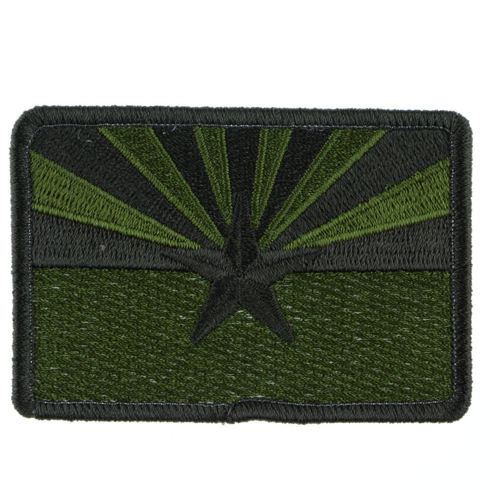 LiZMS Tactical Patch : Arizona State Flag - Olive Drab - Hook and Loop Fasteners
