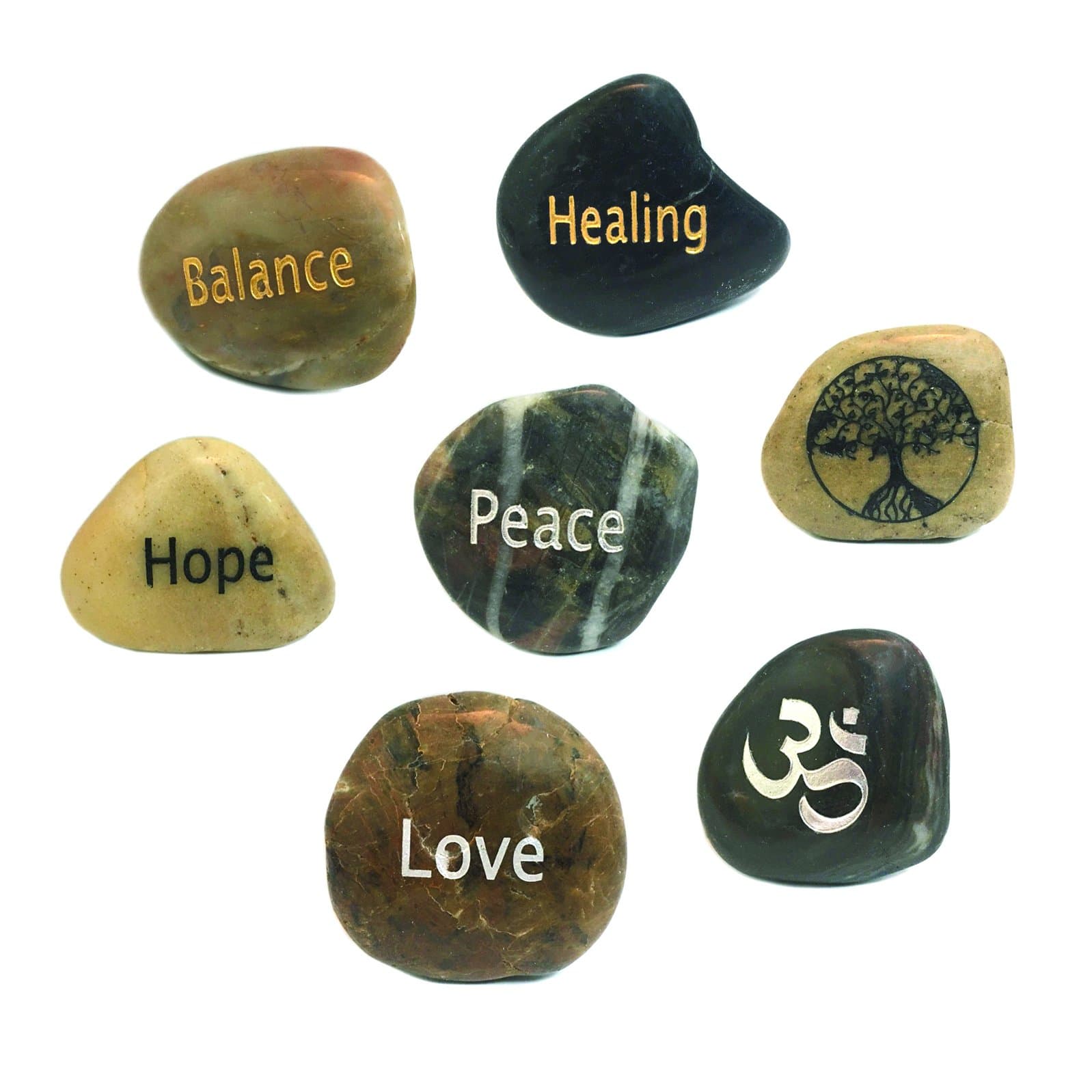 River Stone Magnets Zen 7-Pack