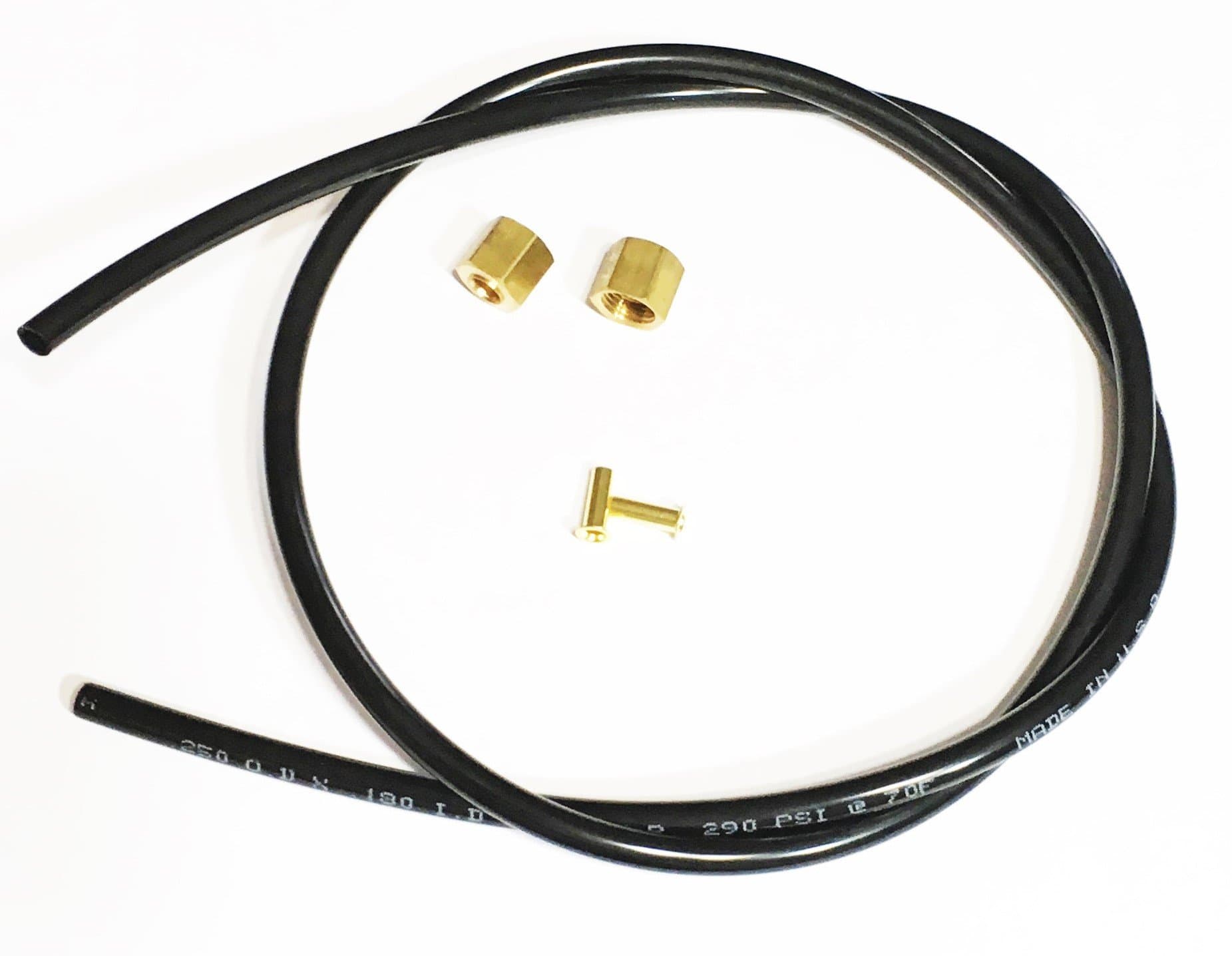 Kit Unloader Hose W/ 2 Nut/Ferrule Insert Combos Compatible With Campbell Hausfeld Husky ST117803AV