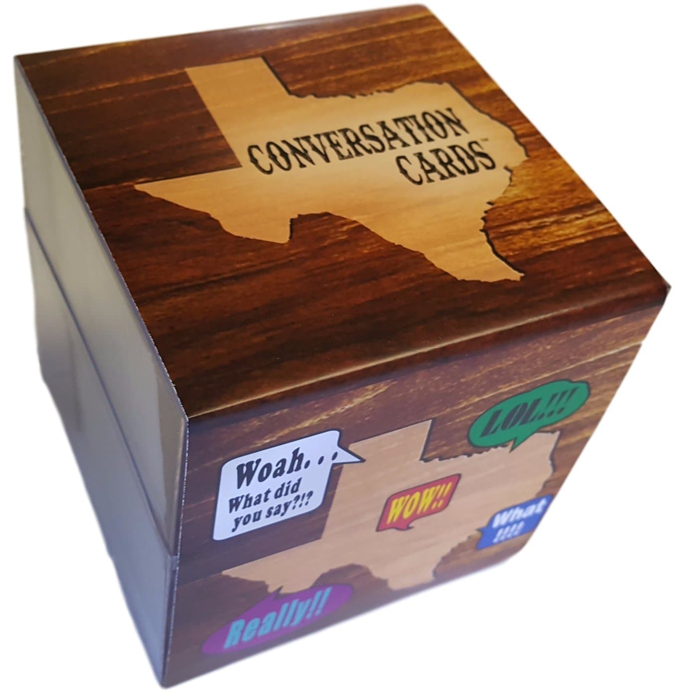 Conversation Cards (Texas Version) - A Big Texas Chat Pack of Conversation Starters Joined with Fun, Secret Facts and Trivia about Texas USA - Topics for any Table