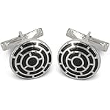 BROOKE Cufflinks Onyx Silver